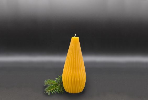 Kerze "Tropfen groß" Bienenwachskerze in Form eines Tropfens