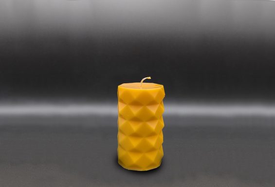 Kerze "Geo" Bienenwachskerze in geometrischer Form